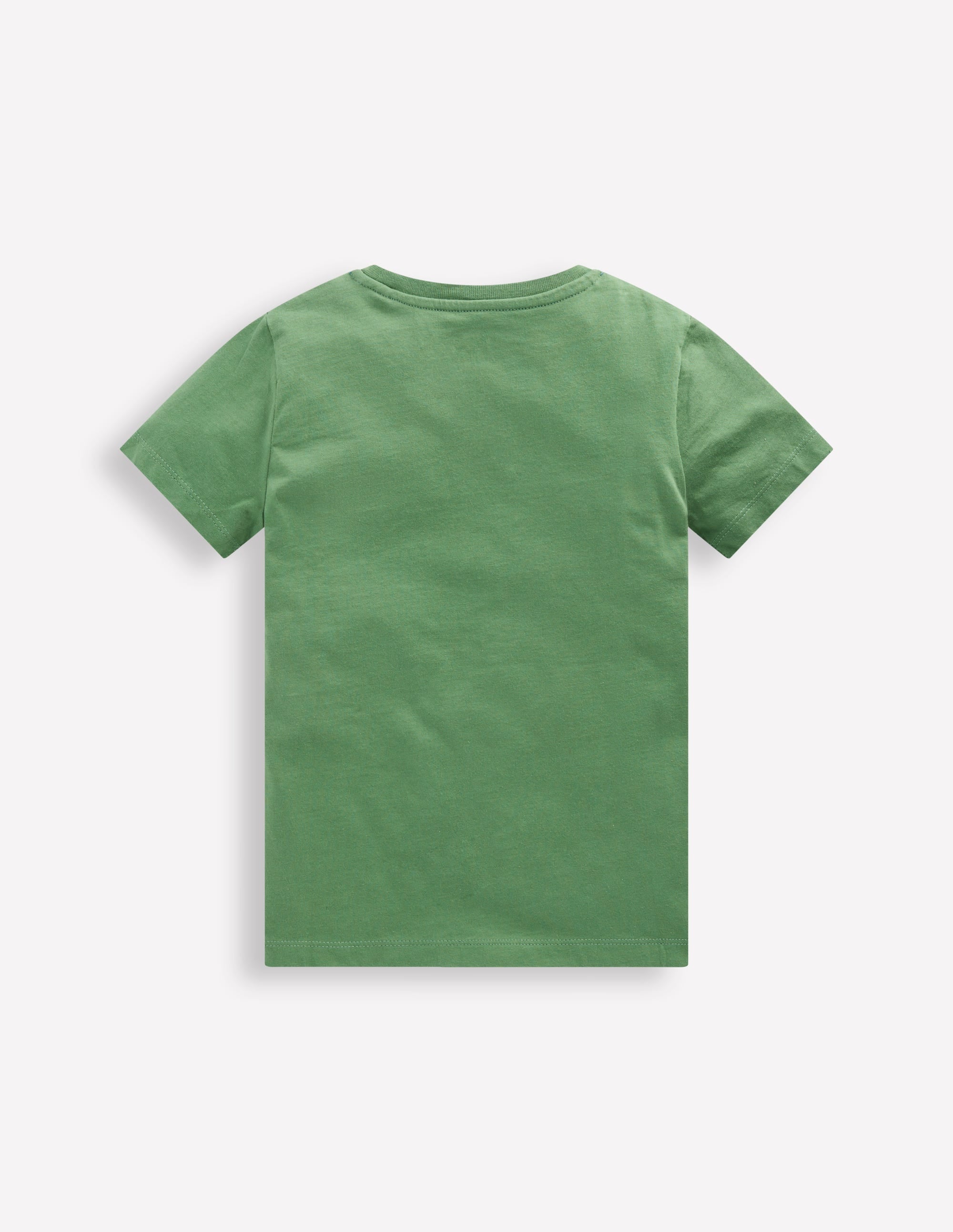 Short Sleeve Appliqué T-shirt-Willow Green Race Car
