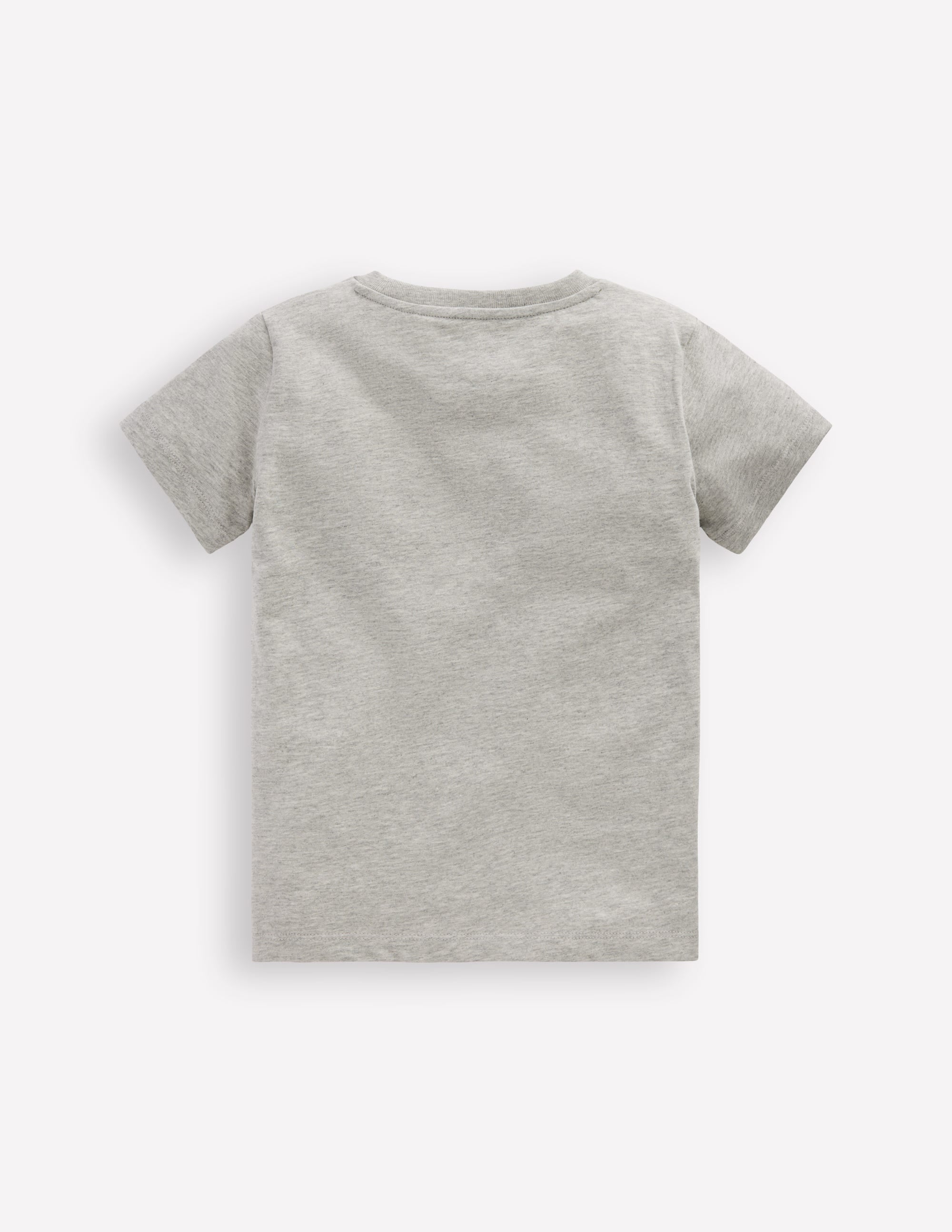 Short Sleeve Graphic T-shirt-Grey Marl Dinos