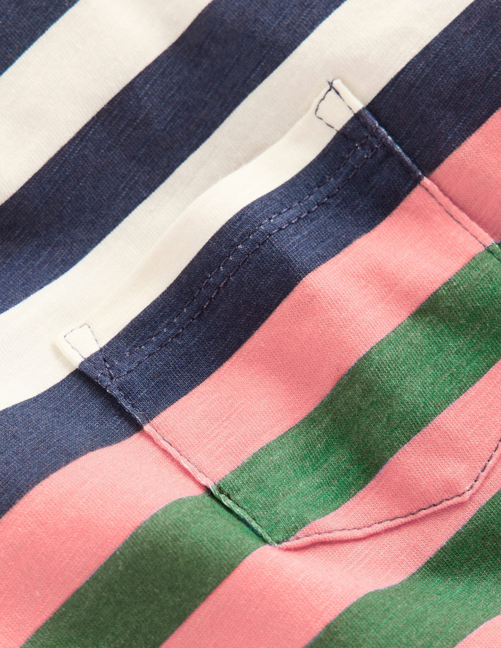 Everyday Short Sleeve T-Shirt-Navy, Red and Blue Multistripe