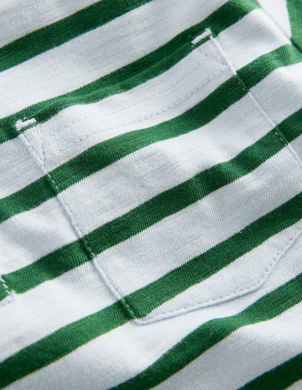 Slub Polo Shirt-Misty Blue/ Pine Green