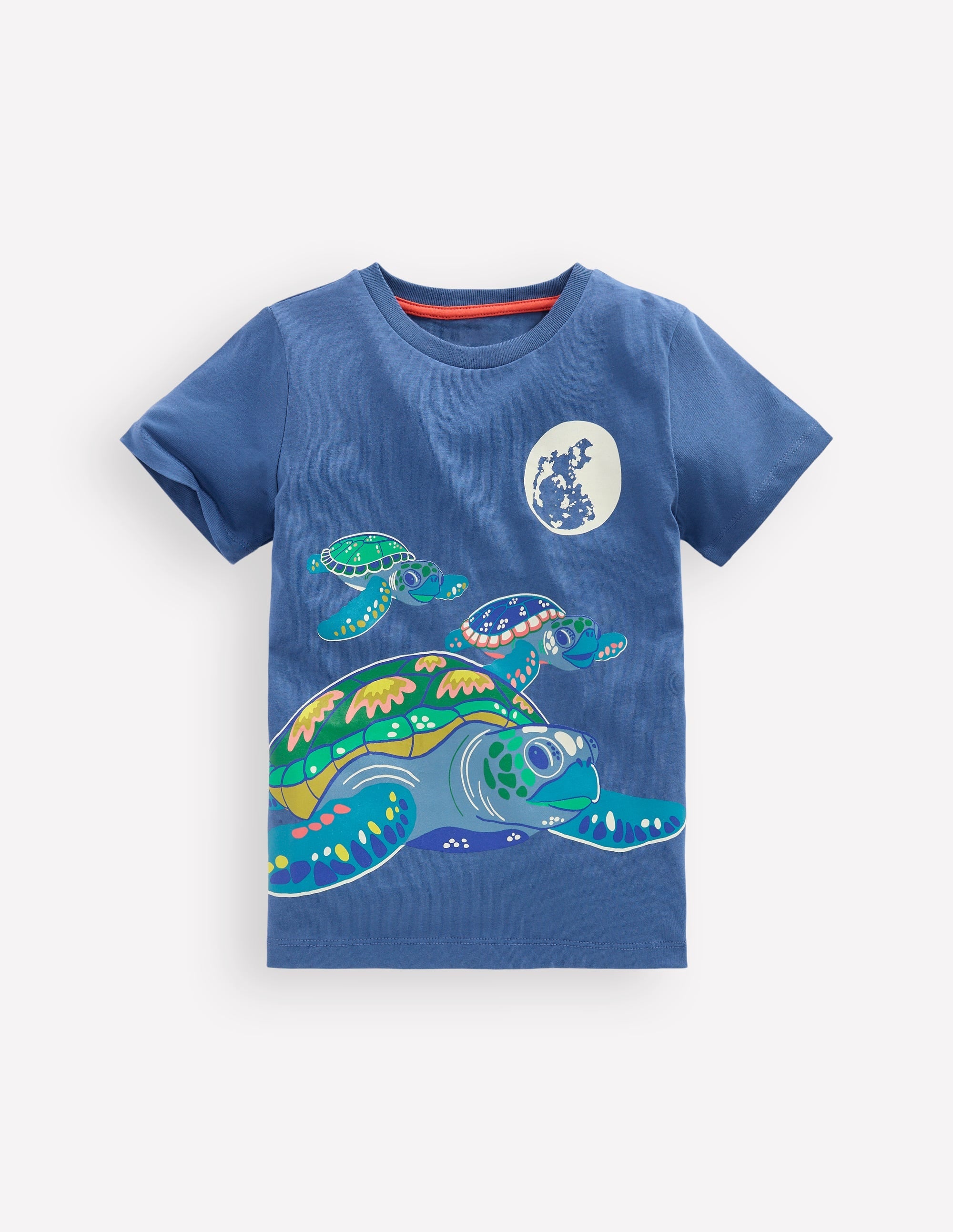 Glow-In-The-Dark T-shirt-True Navy Turtles