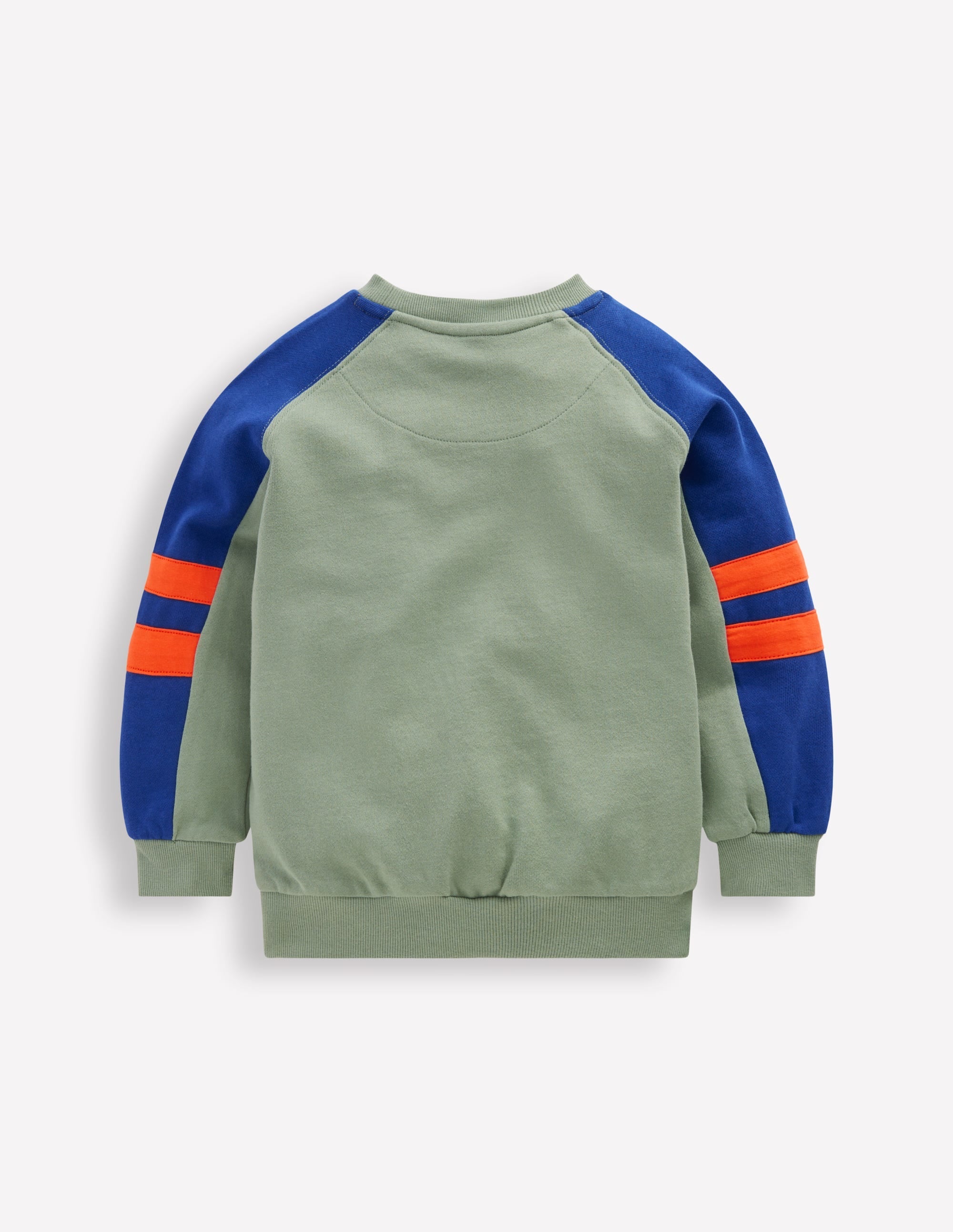 Colourblock Sleeve Sweatshirt-CHINOISE GREEN COLOURBLOCK