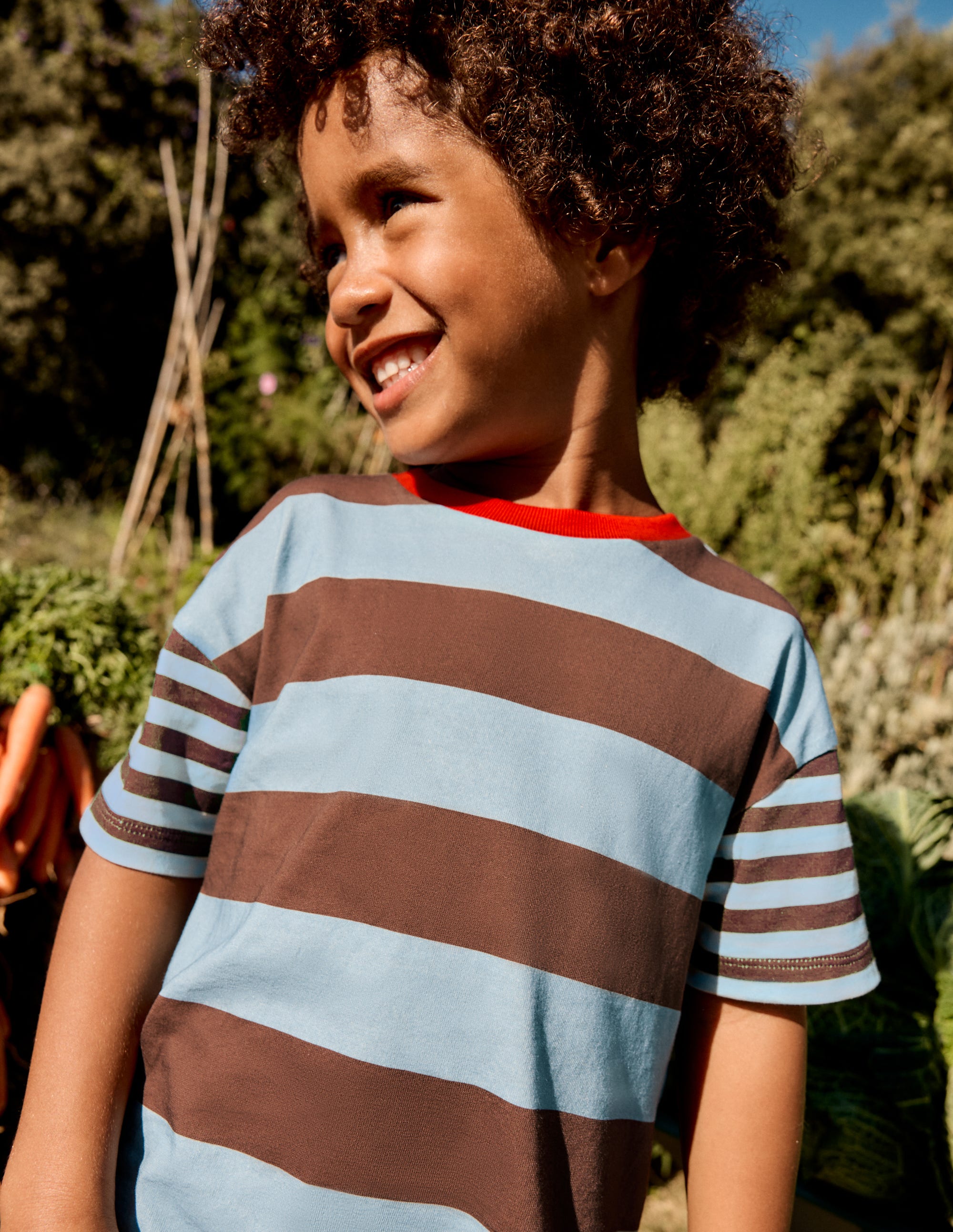 Relaxed Hotchpotch T-shirt-Glacier lake/potting soil