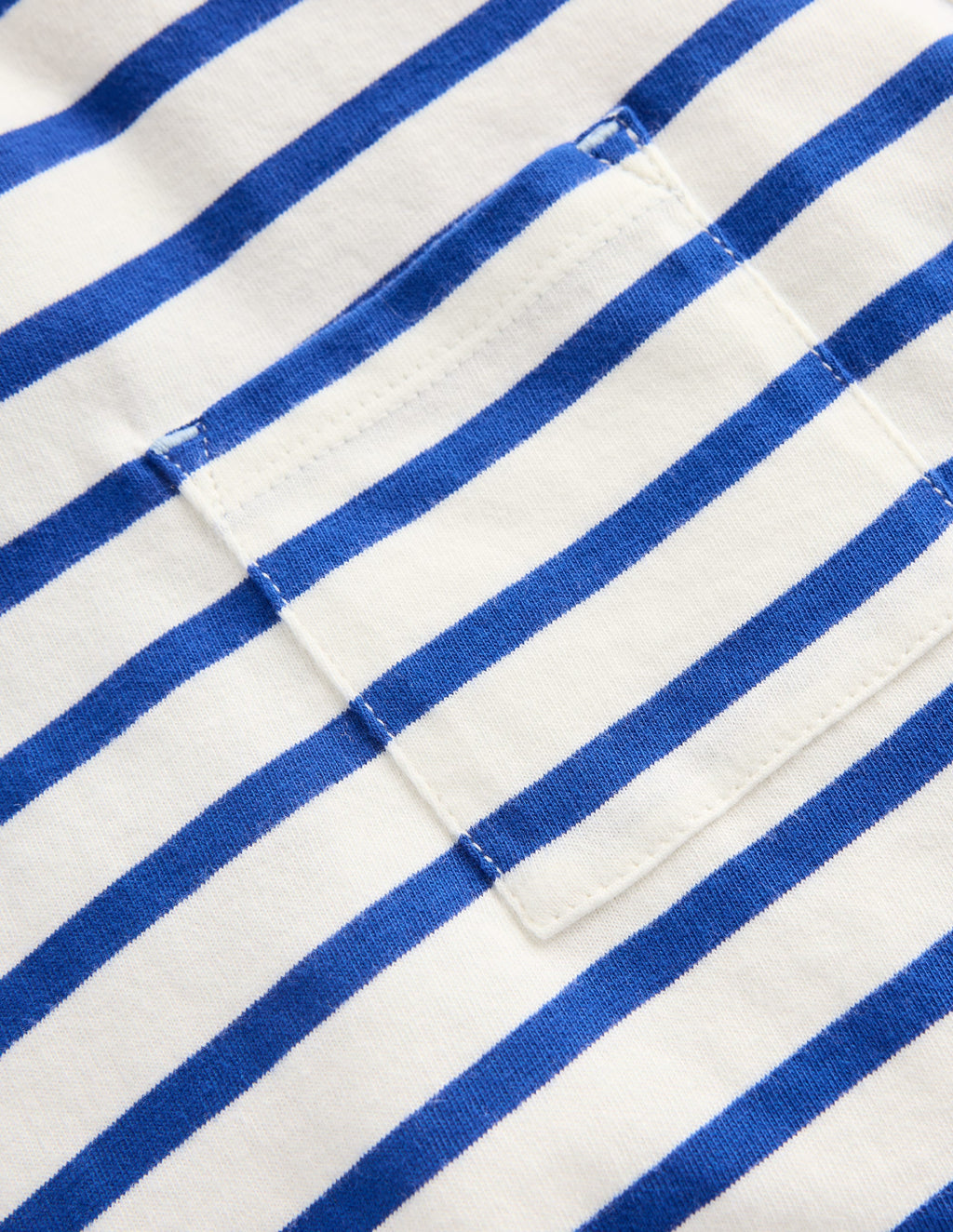 Double Layer T-shirt-Bright Blue/Ivory