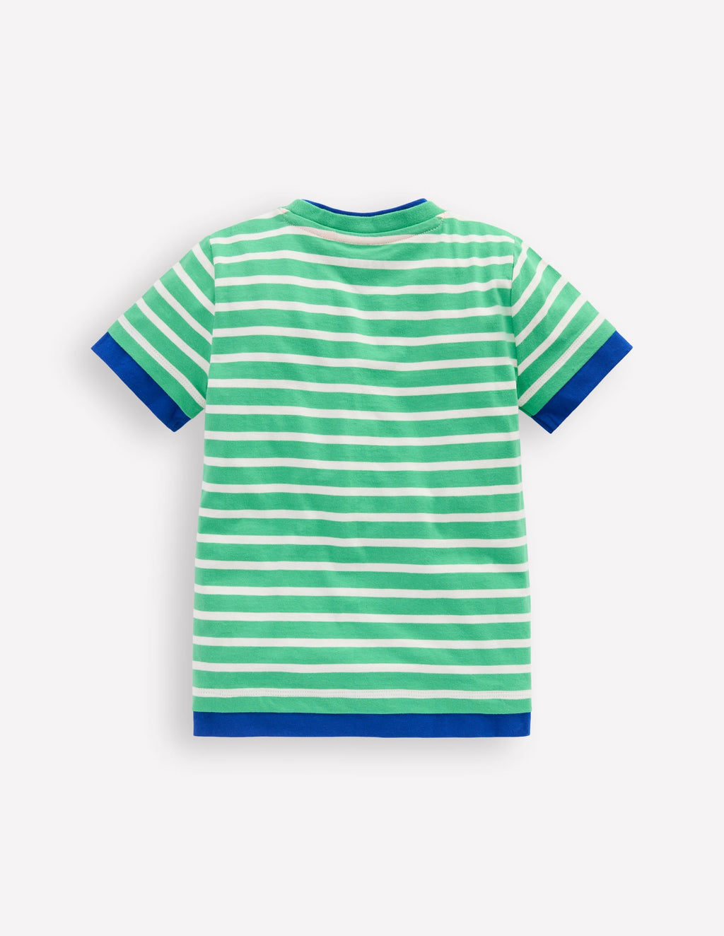 Double Layer T-shirt-Pea Green/Ivory